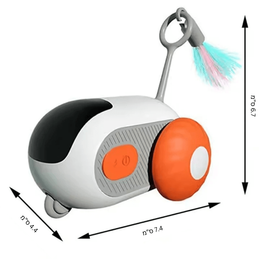 משחק עכבר חכם לחתולים עם שלט רחוק